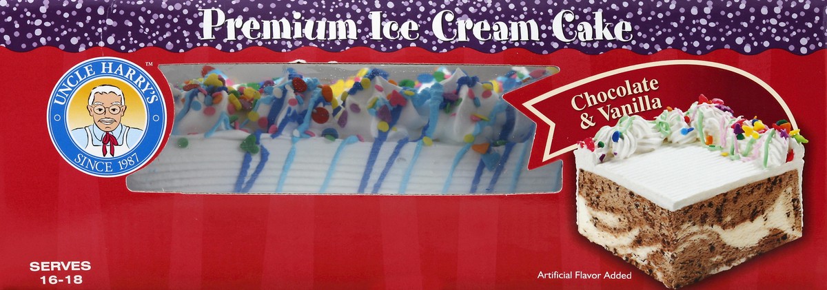 slide 4 of 4, Uncle Harry's Ice Cream Sheet Cake, Chocolate and Vanilla, 80 oz