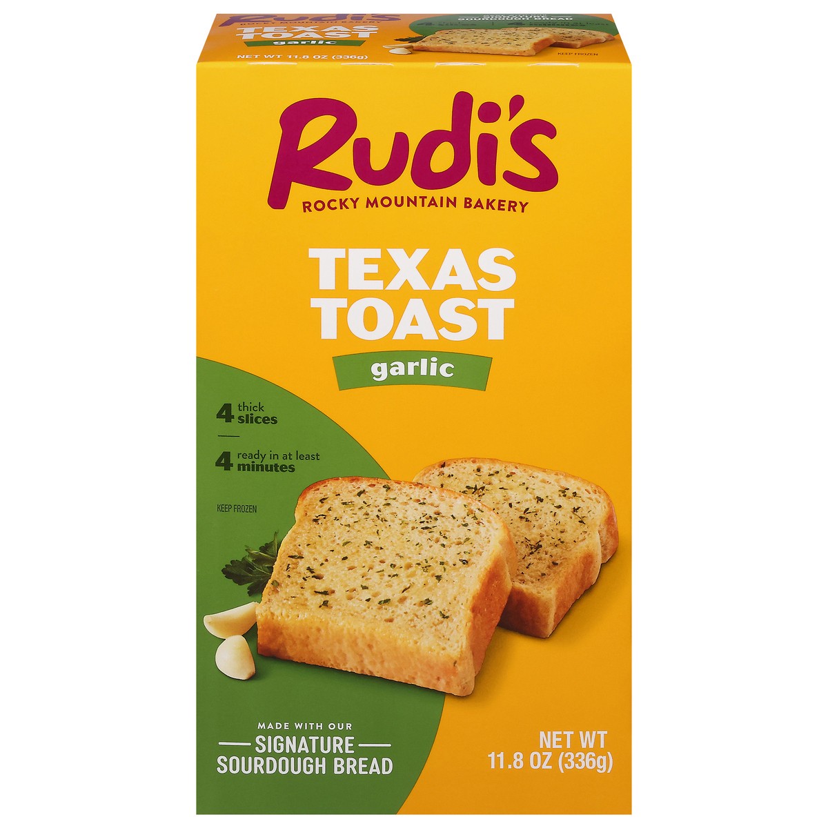 slide 10 of 17, Rudi's Organic Bakery Garlic Texas Toast, 11.8 oz