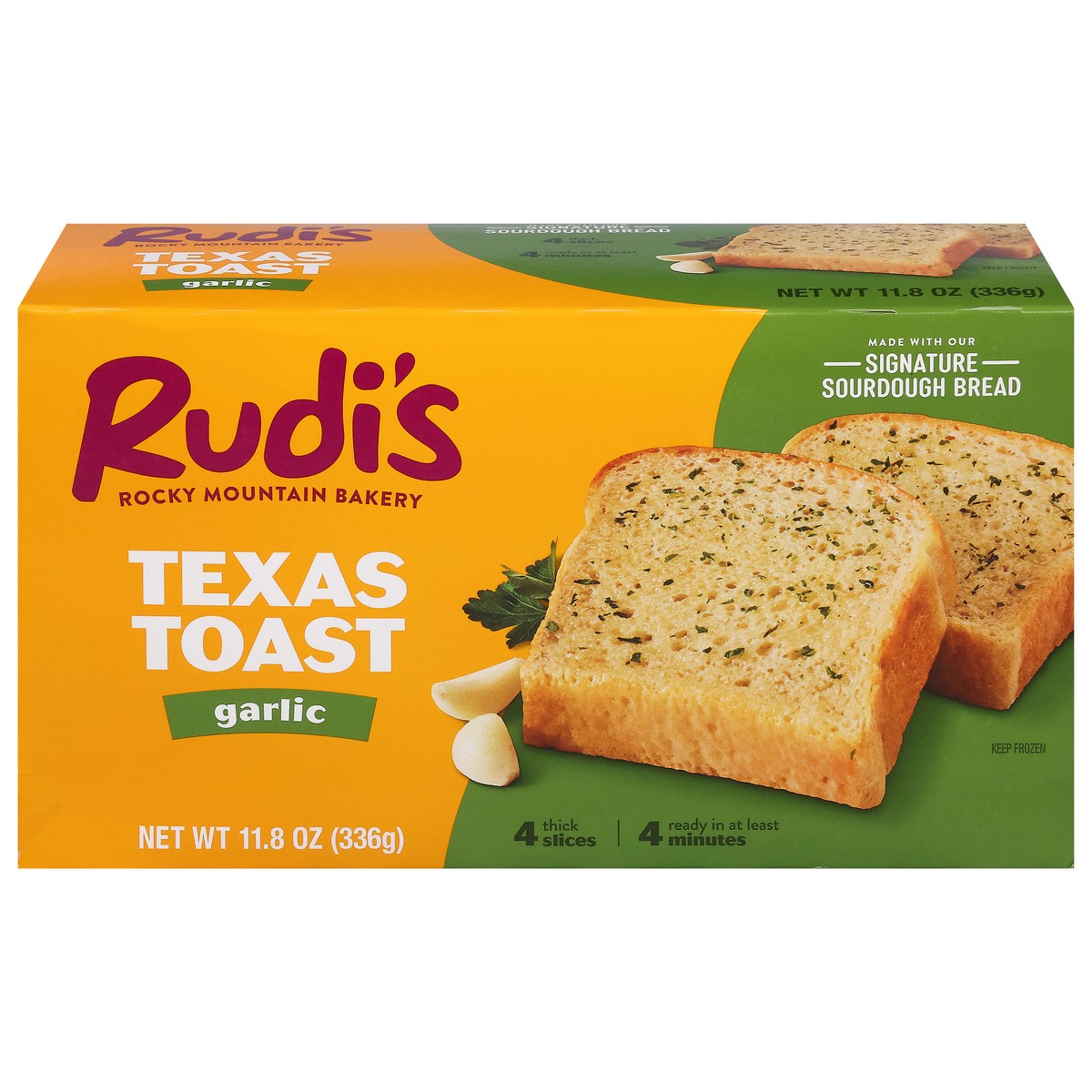 slide 8 of 17, Rudi's Organic Bakery Garlic Texas Toast, 11.8 oz