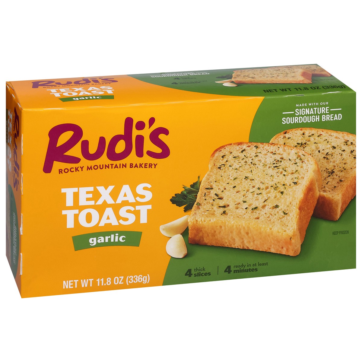 slide 3 of 17, Rudi's Organic Bakery Garlic Texas Toast, 11.8 oz
