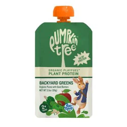 Peter Rabbit Organics Pumpkin Tree Organic Playfuel Plant Protein Backyard Greens Pouch - 3.5oz