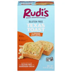 Rudi's Gluten-Free 3 Cheese Garlic Texas Toast 4 ea