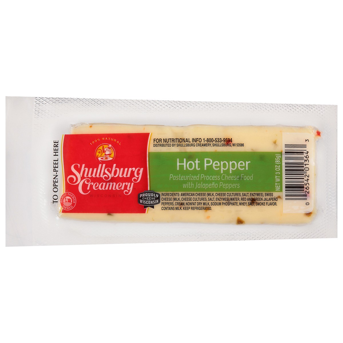 slide 5 of 9, Shullsburg Creamery Hot Pepper Cheese 3 oz, 3 oz