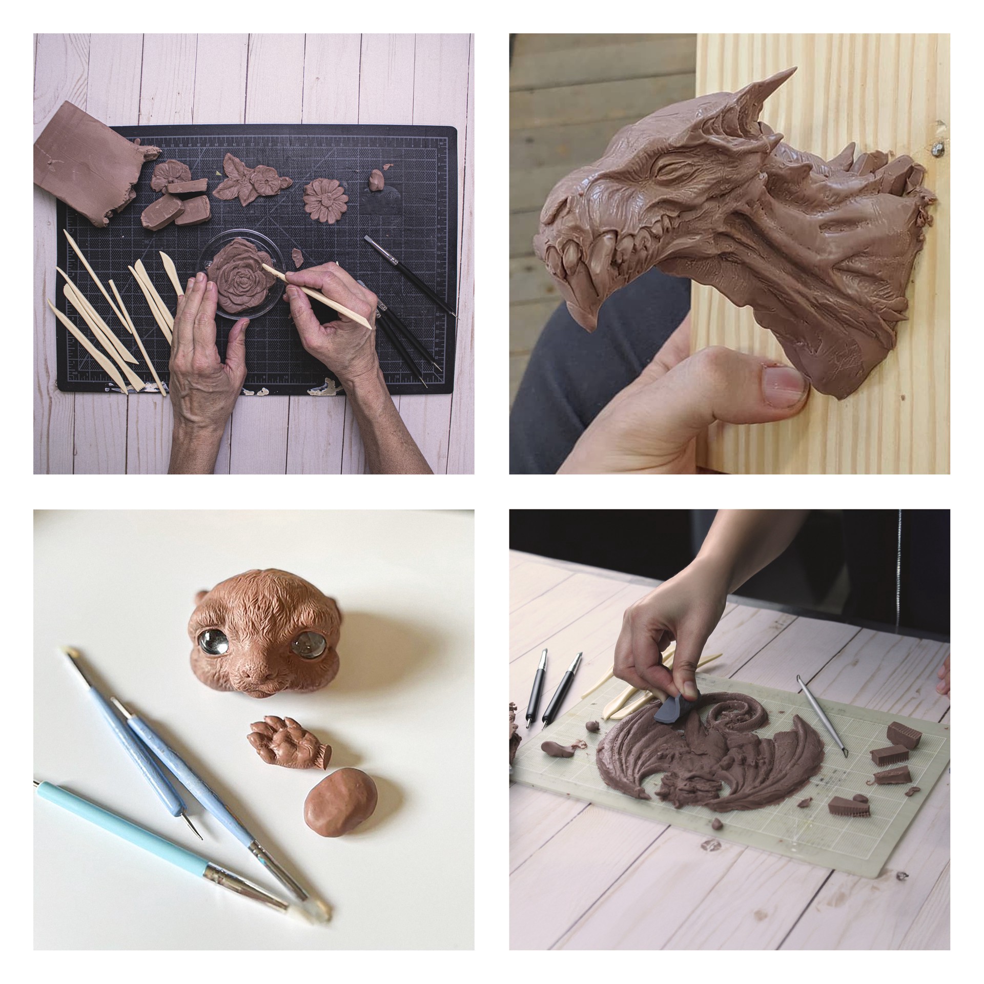 slide 4 of 5, Monster Clay 3lb. Medium Brown Elastic Clay, 3 lb