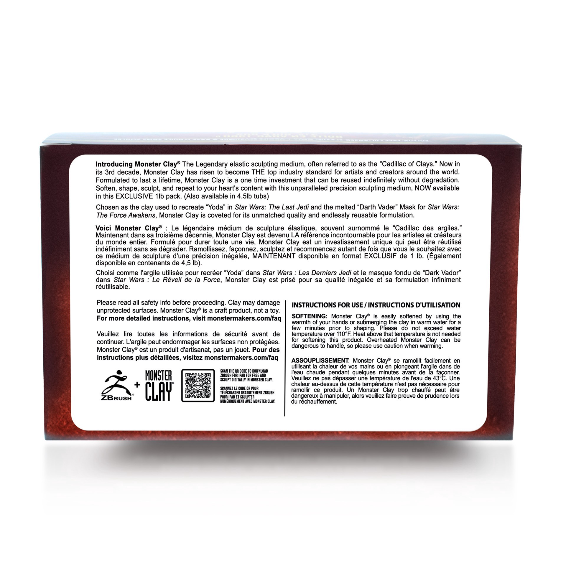 slide 2 of 5, Monster Clay 3lb. Medium Brown Elastic Clay, 3 lb