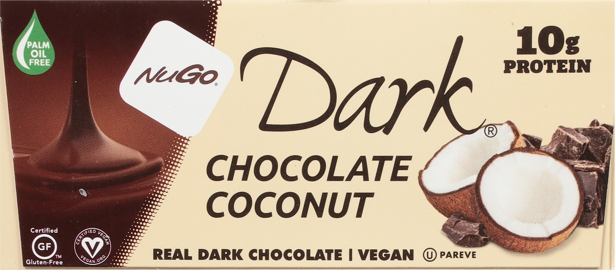 slide 6 of 11, NuGo Dark Chocolate Coconut Protein Bar 12 - 1.76 oz Bars, 12 ct