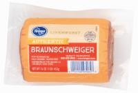 slide 1 of 1, Kroger Chunk Braunschweiger, 16 oz