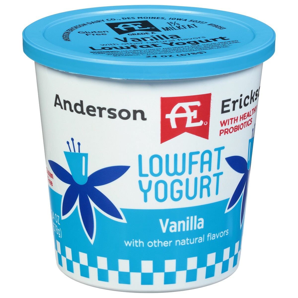 slide 2 of 11, Anderson Erickson Dairy Lowfat Vanilla Yogurt 24 oz, 24 oz