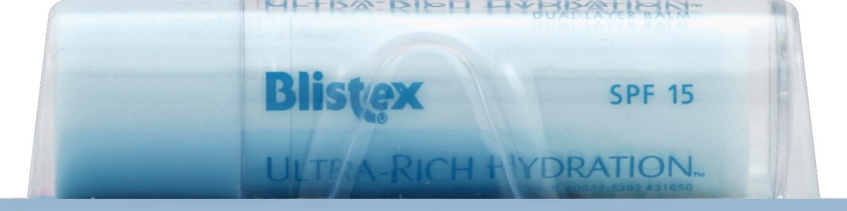 slide 4 of 6, Blistex Ultra-Rich Hydration Dual Layer Balm with SPF 15, 0.13 oz