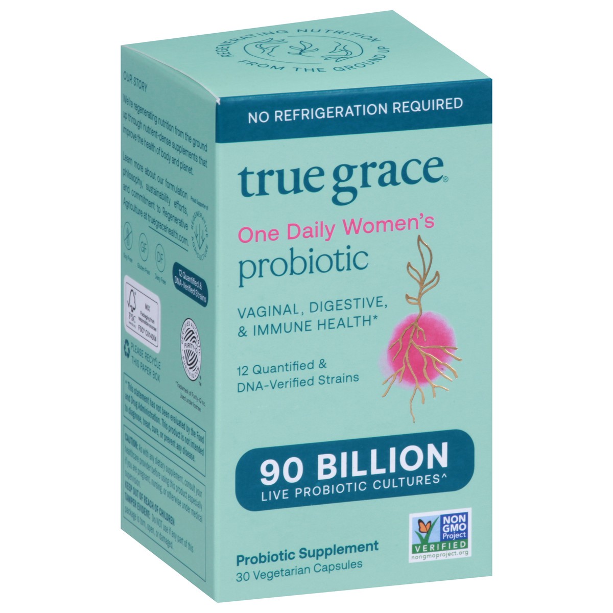 slide 14 of 14, True Grace Probiotic 30 Vegetarian Capsules, 1 ct