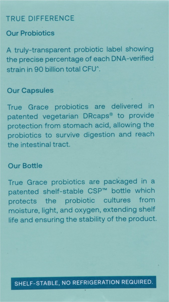 slide 7 of 14, True Grace Probiotic 30 Vegetarian Capsules, 1 ct