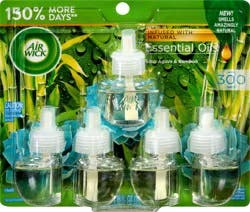 Air Wick Essential Oils Blue Agave & Bamboo Scented Oil Refills 5 ea