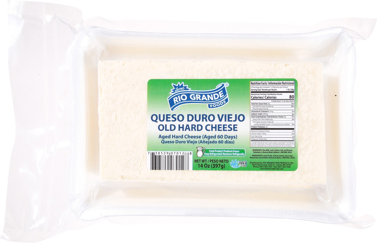 slide 9 of 13, Rio Grande Old Hard Cheese 14 oz, 14 oz