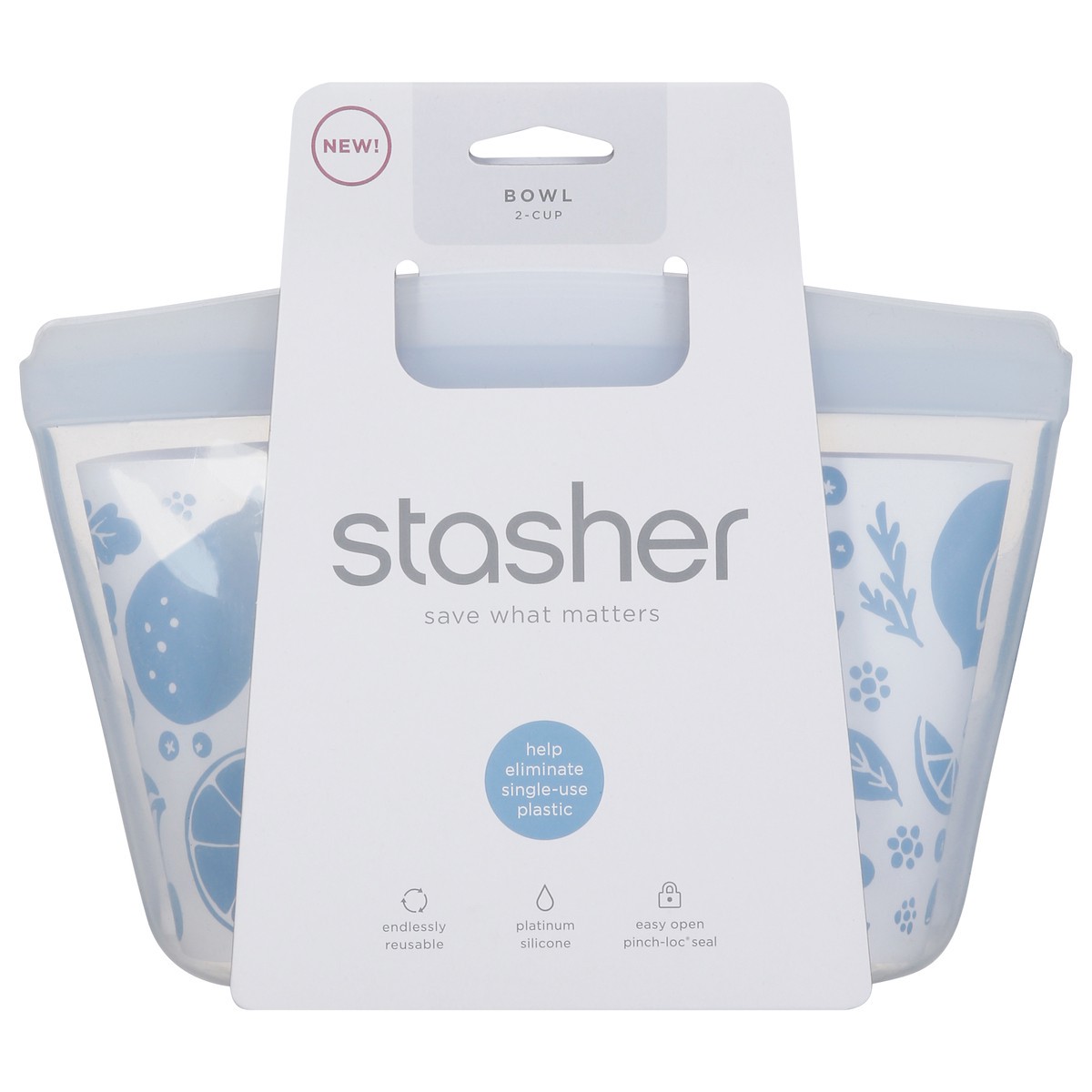 slide 1 of 9, Stasher 2-Cup Bowl 1 ea, 1 ct