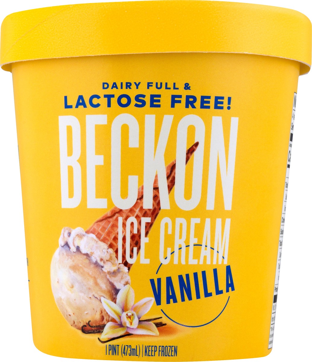 slide 6 of 9, Beckon Lactose Free Vanilla Ice Cream 1 pt, 1 pint