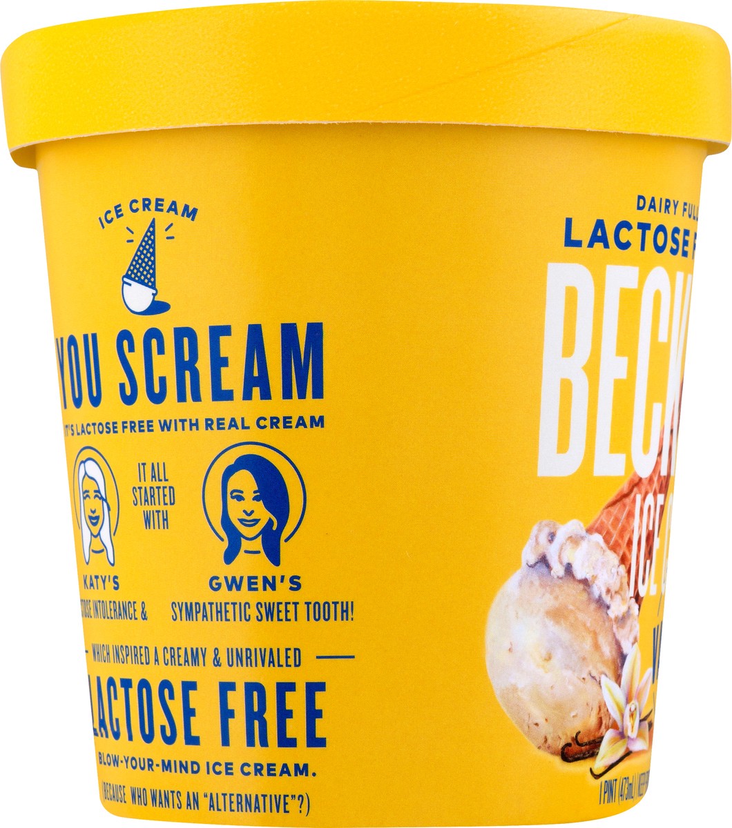 slide 7 of 9, Beckon Lactose Free Vanilla Ice Cream 1 pt, 1 pint