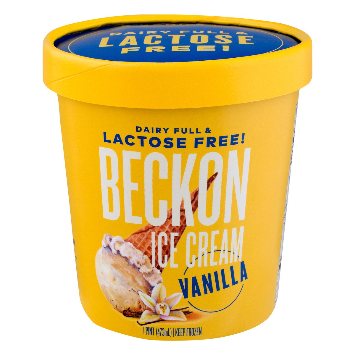 slide 1 of 9, Beckon Lactose Free Vanilla Ice Cream 1 pt, 1 pint