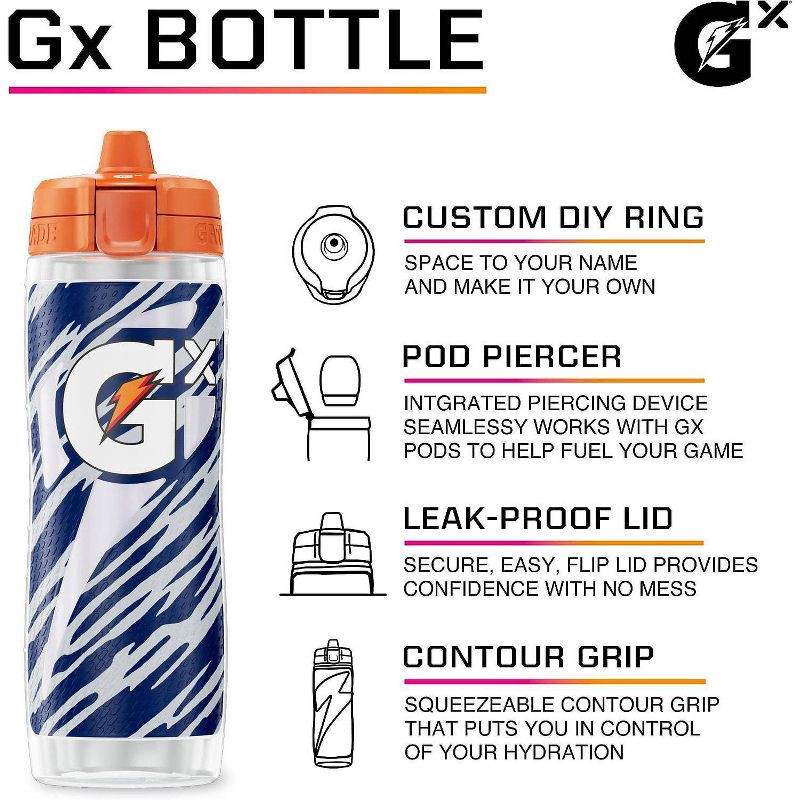 slide 9 of 9, NFL Pittsburgh Steelers Gatorade Gx Plastic Water Bottle - 30oz, 30 oz