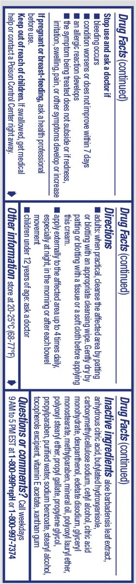 slide 7 of 9, Preparation H Rapid Relief Hemorrhoid Symptom Treatment Cream with Lidocaine - 1o, 1 oz