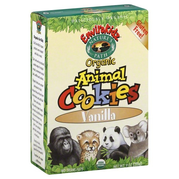 slide 1 of 1, EnviroKidz Animal Cookies, Vanilla, 9 oz