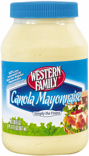 slide 1 of 2, Western Family Canola Mayonnaise, 30 oz