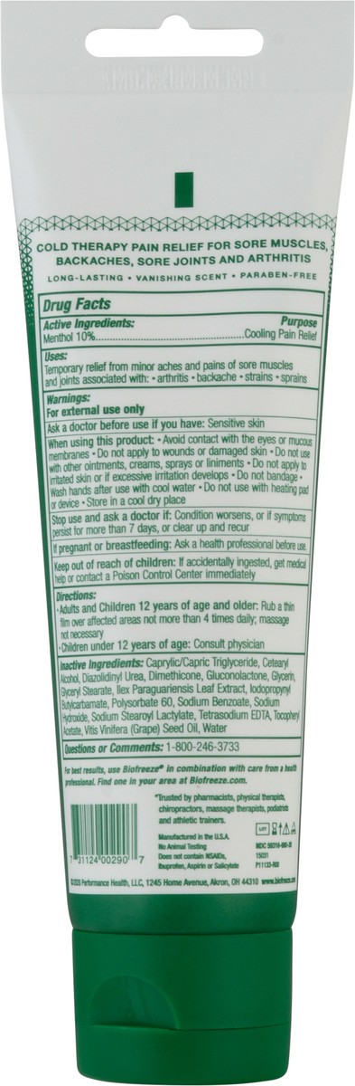 slide 5 of 9, Biofreeze Foot Cream, 4 oz