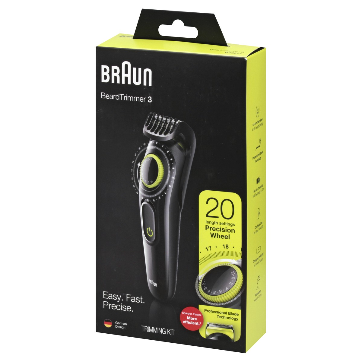 slide 5 of 9, Braun Men's Rechargeable 20-Setting Electric Beard & Hair Trimmer, 1 ct