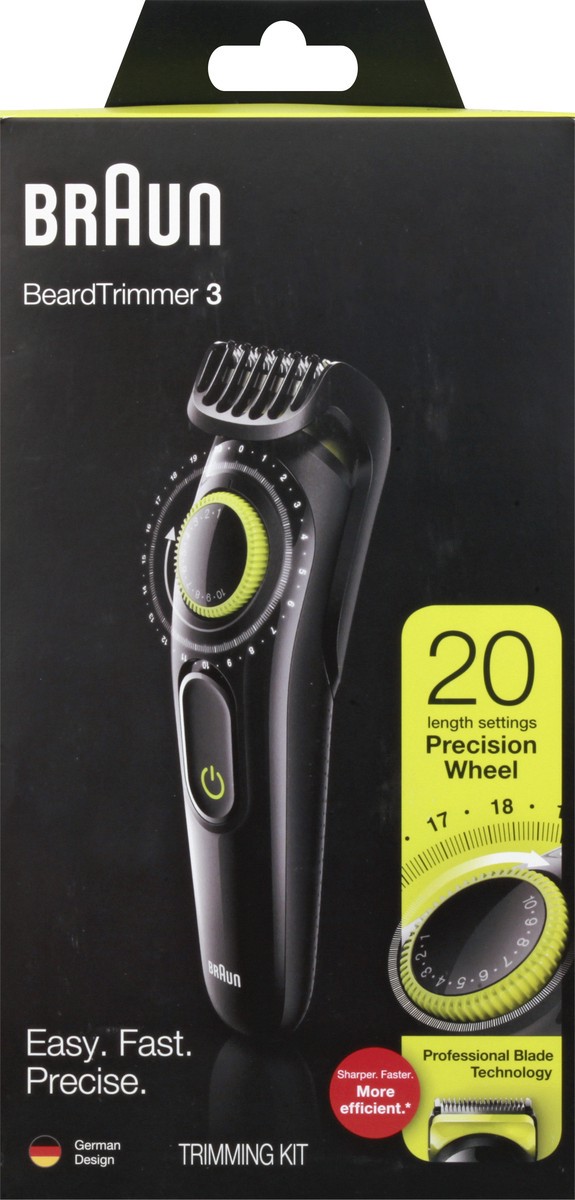 slide 1 of 9, Braun Men's Rechargeable 20-Setting Electric Beard & Hair Trimmer, 1 ct