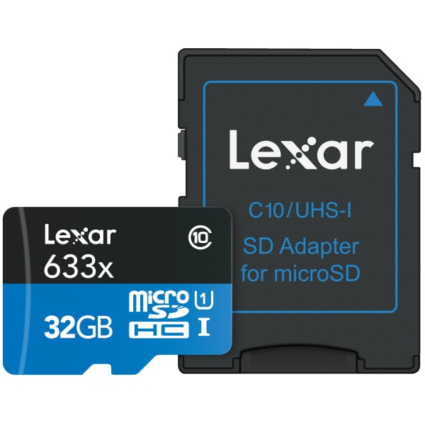 slide 1 of 1, Lexar Microsdhc High-Performance Uhs-1 Memory Card, 32Gb, 1 ct