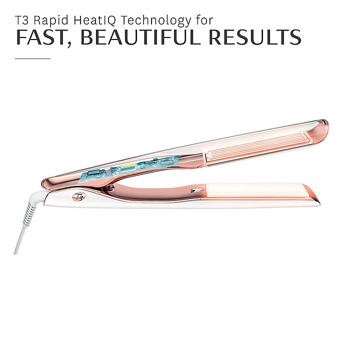 slide 9 of 12, T3 Lucea ID Smart Straightening and Styling Iron - White, 1 in