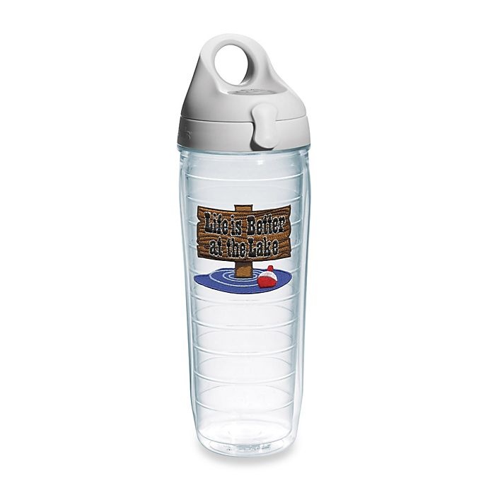 slide 1 of 1, Tervis Life is Better at the Lake Water Bottle with Lid, 24 oz