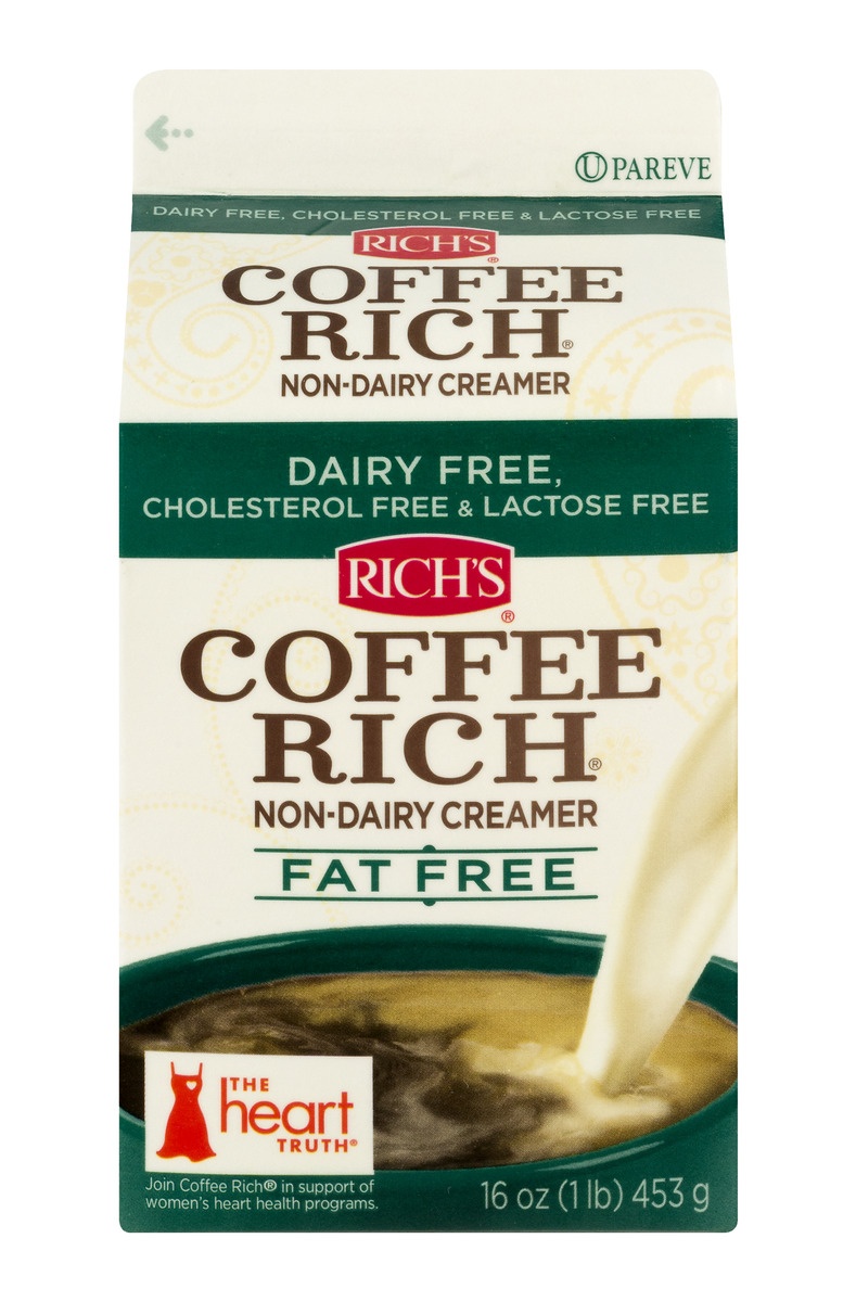 slide 1 of 1, Rich's Coffee Fat Free Non-Dairy Creamer, 16 oz