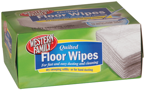 slide 1 of 1, Western Family Dry Floor Wipes, 16 ct