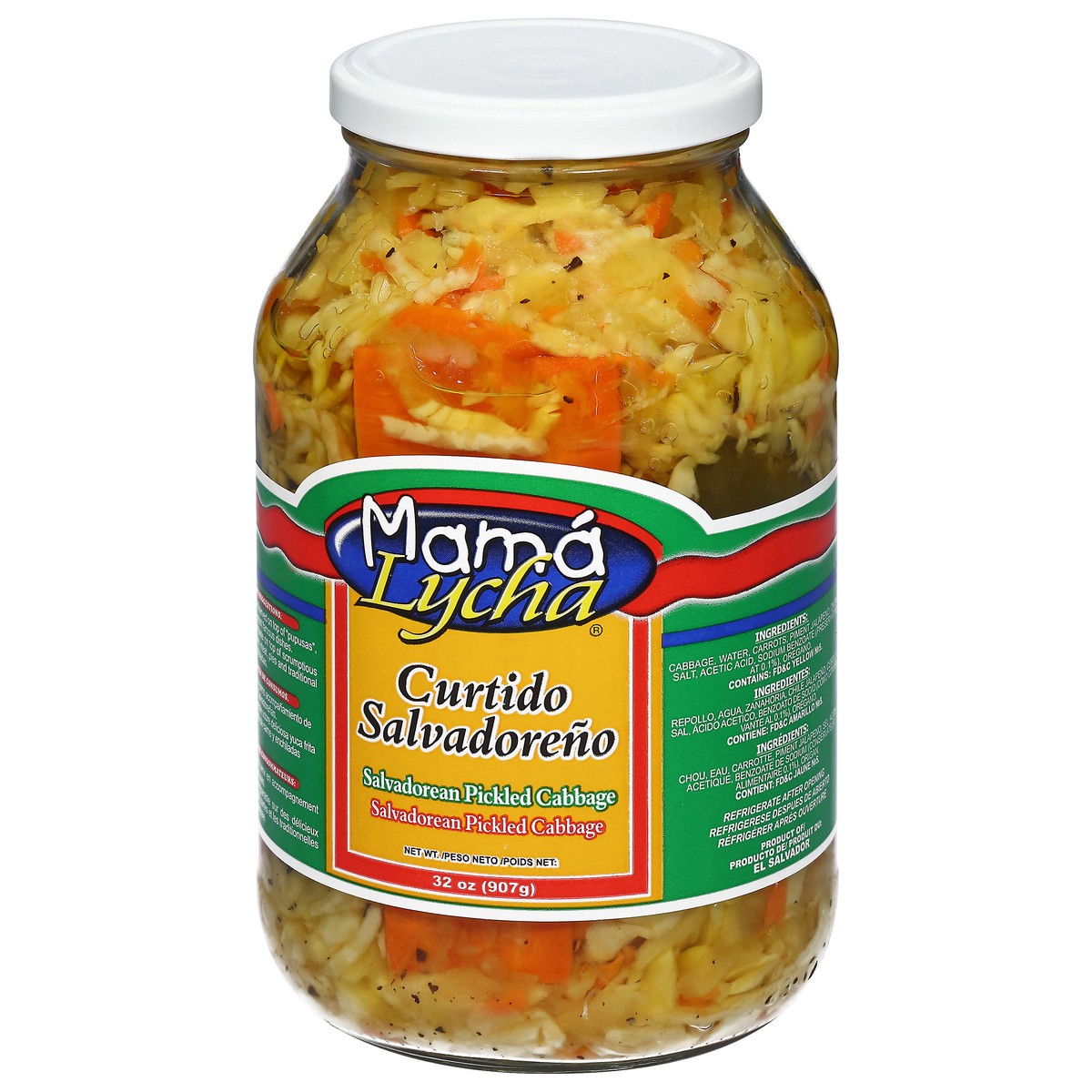 slide 10 of 14, Mama Lycha Salvadorean Pickled Cabbage 32 oz, 32 oz