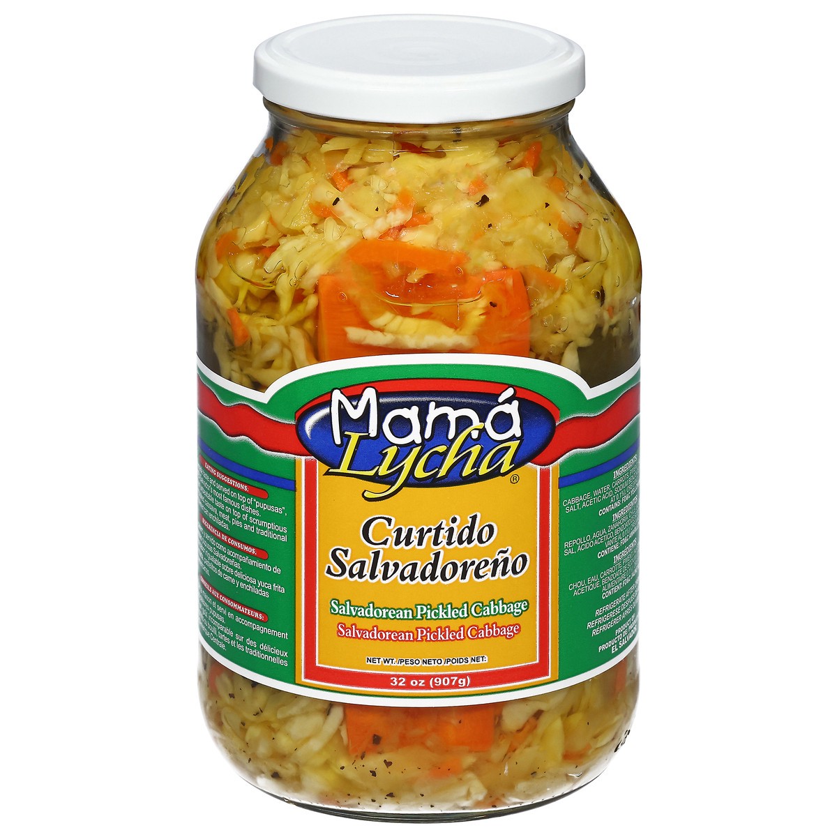 slide 11 of 14, Mama Lycha Salvadorean Pickled Cabbage 32 oz, 32 oz