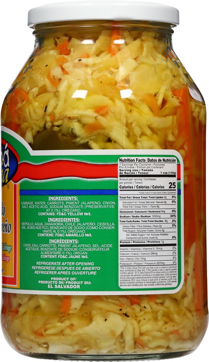 slide 6 of 14, Mama Lycha Salvadorean Pickled Cabbage 32 oz, 32 oz