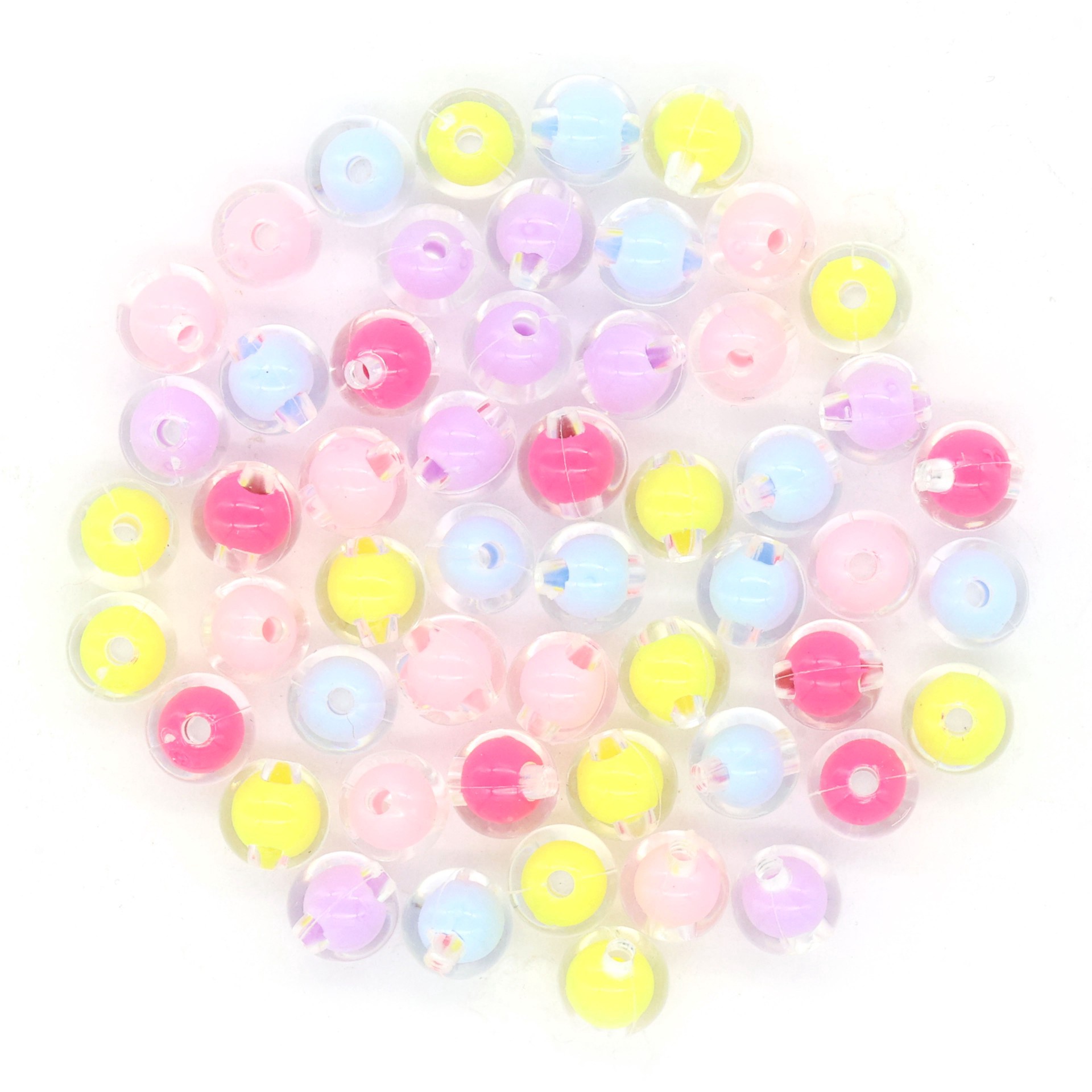 slide 3 of 4, 9.5mm Pastel Mix Round Fashion Beads, 100ct. By Creatology, 5 mm