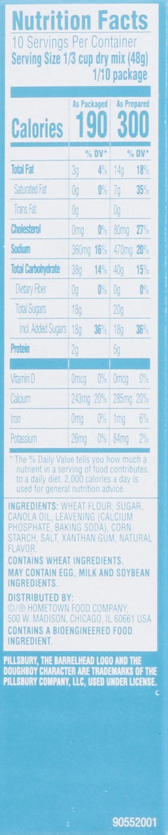 slide 10 of 12, Pillsbury Purely Simple White Cake & Cupcake Mix 17 oz, 17 oz