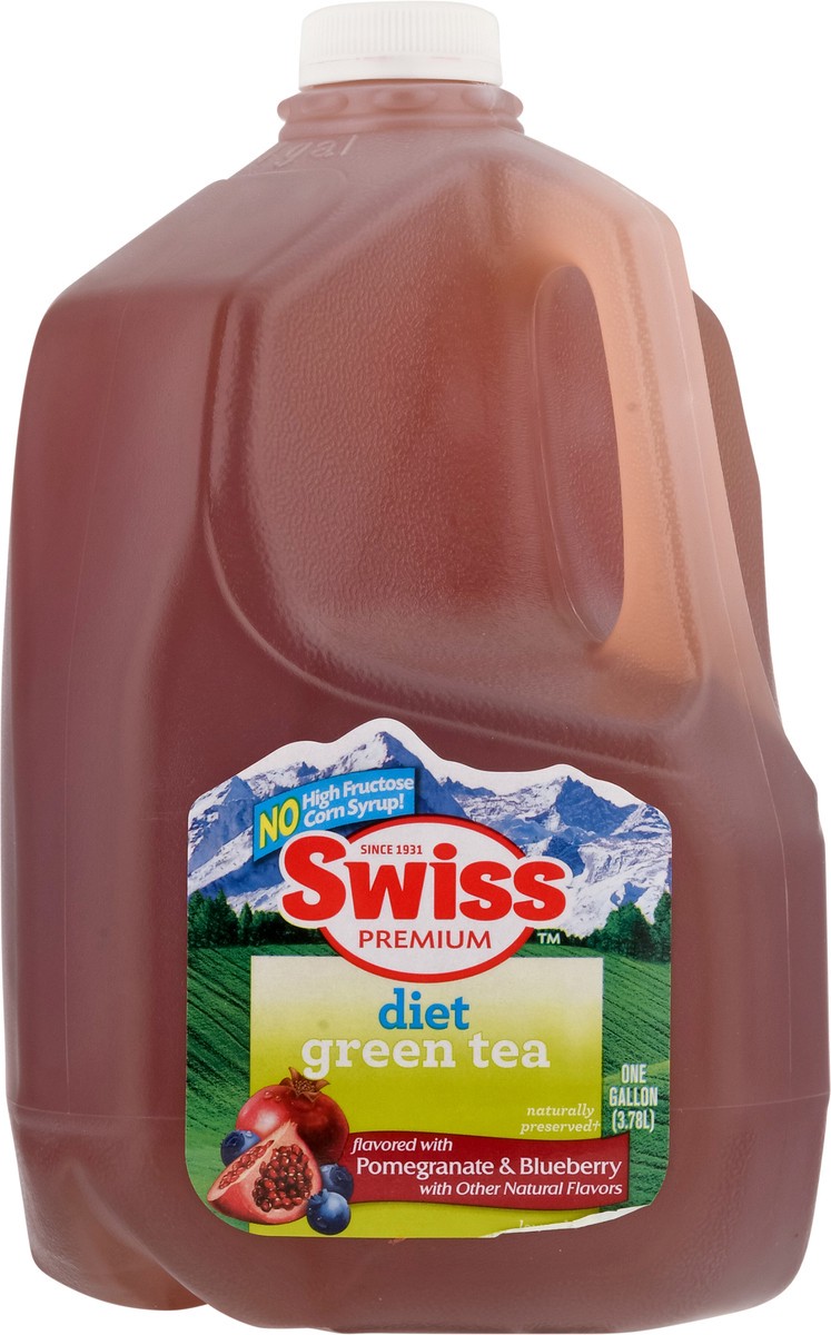 slide 5 of 13, Swiss Premium Diet Pomegranate & Blueberry Green Tea - 1 gal, 1 gal