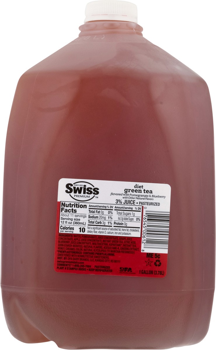 slide 11 of 13, Swiss Premium Diet Pomegranate & Blueberry Green Tea - 1 gal, 1 gal