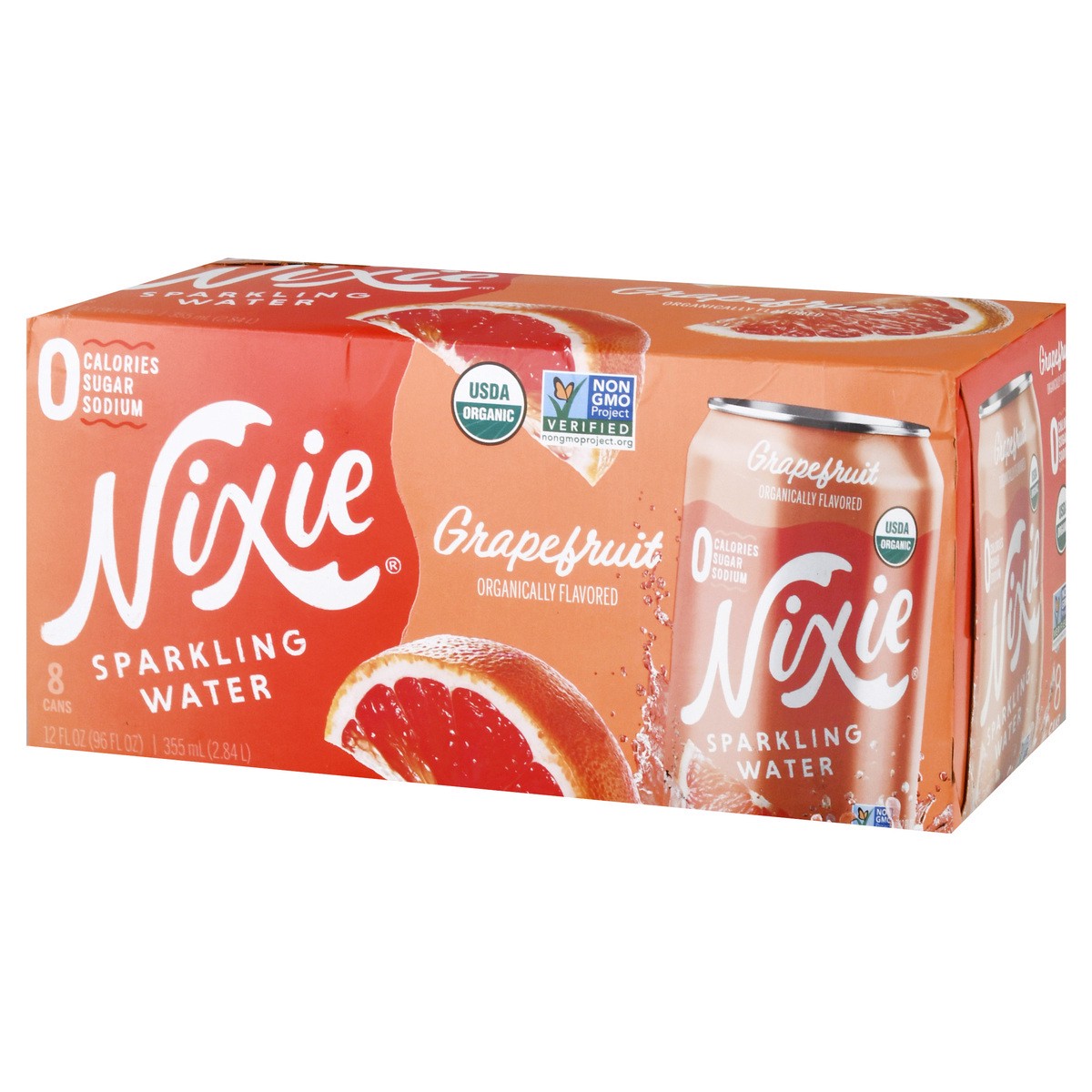 slide 8 of 9, Nixie Grapefruit Sparkling Water 8 ea, 8 ct