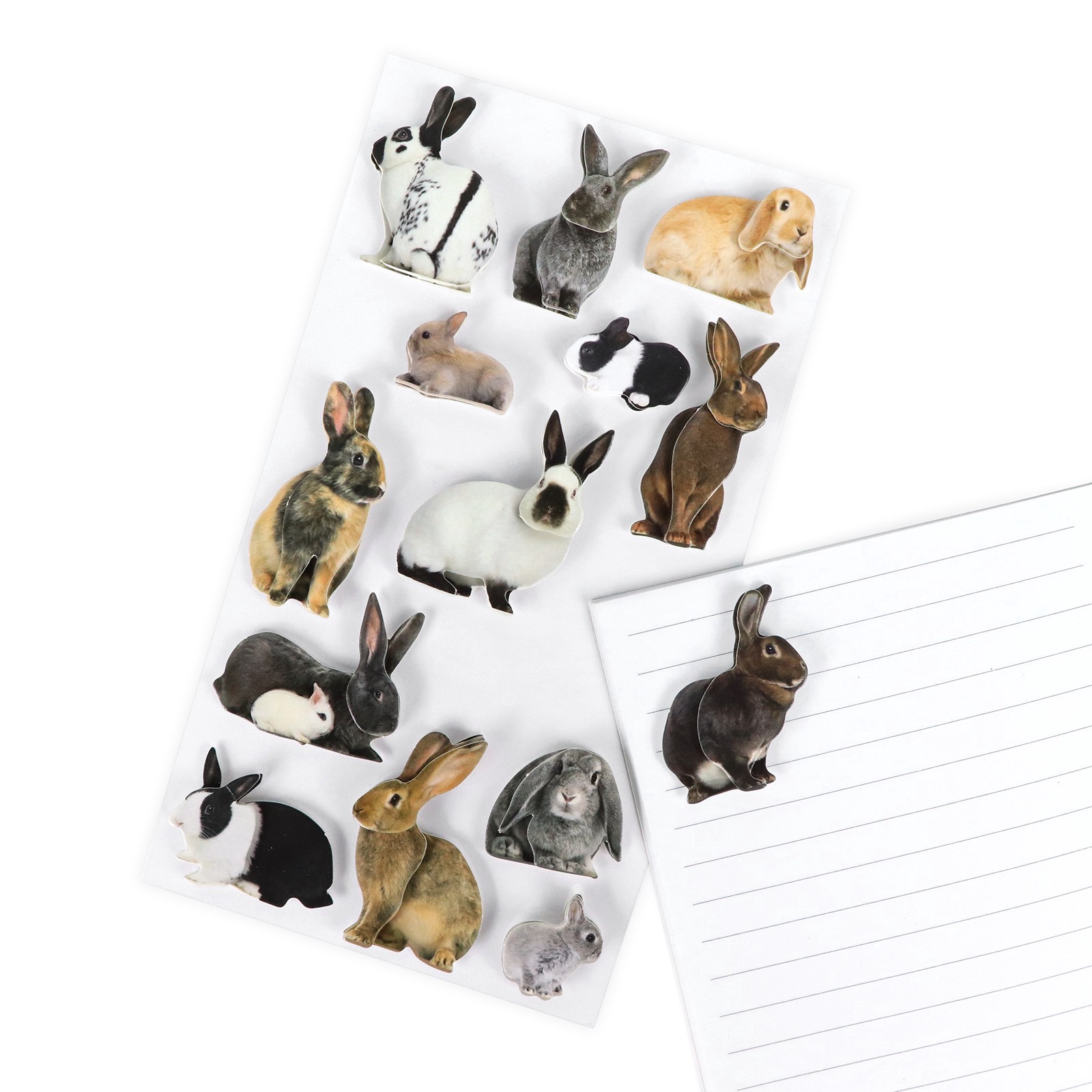 slide 4 of 5, Rabbit Stickers By Recollections, 3.875 in x 7 in