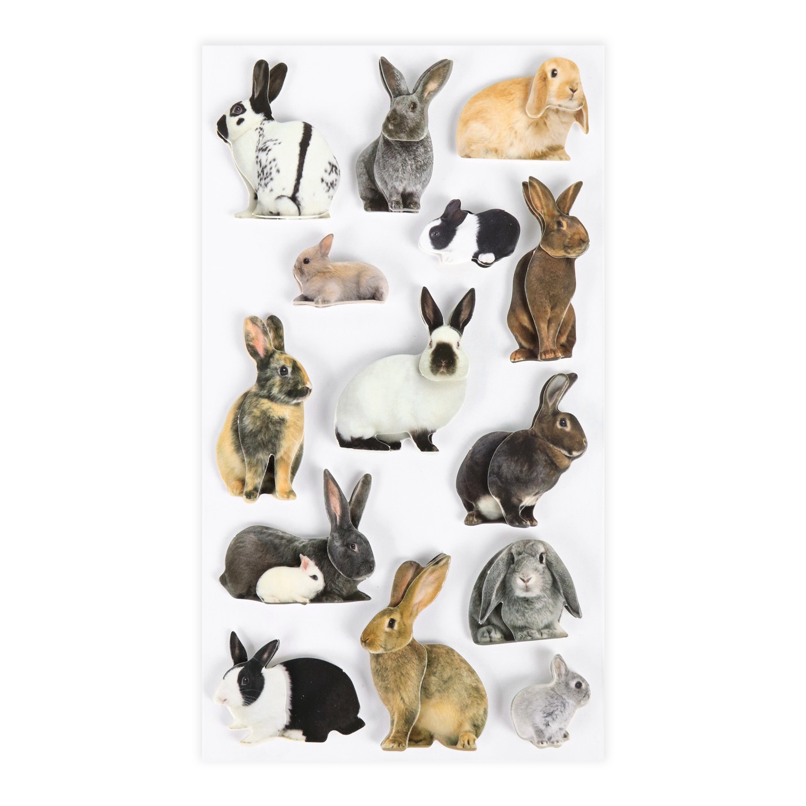 slide 3 of 5, Rabbit Stickers By Recollections, 3.875 in x 7 in