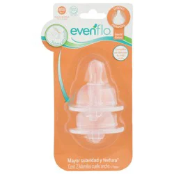 Evenflo 6 Months+ Fast Flow Nipples - 2 ea