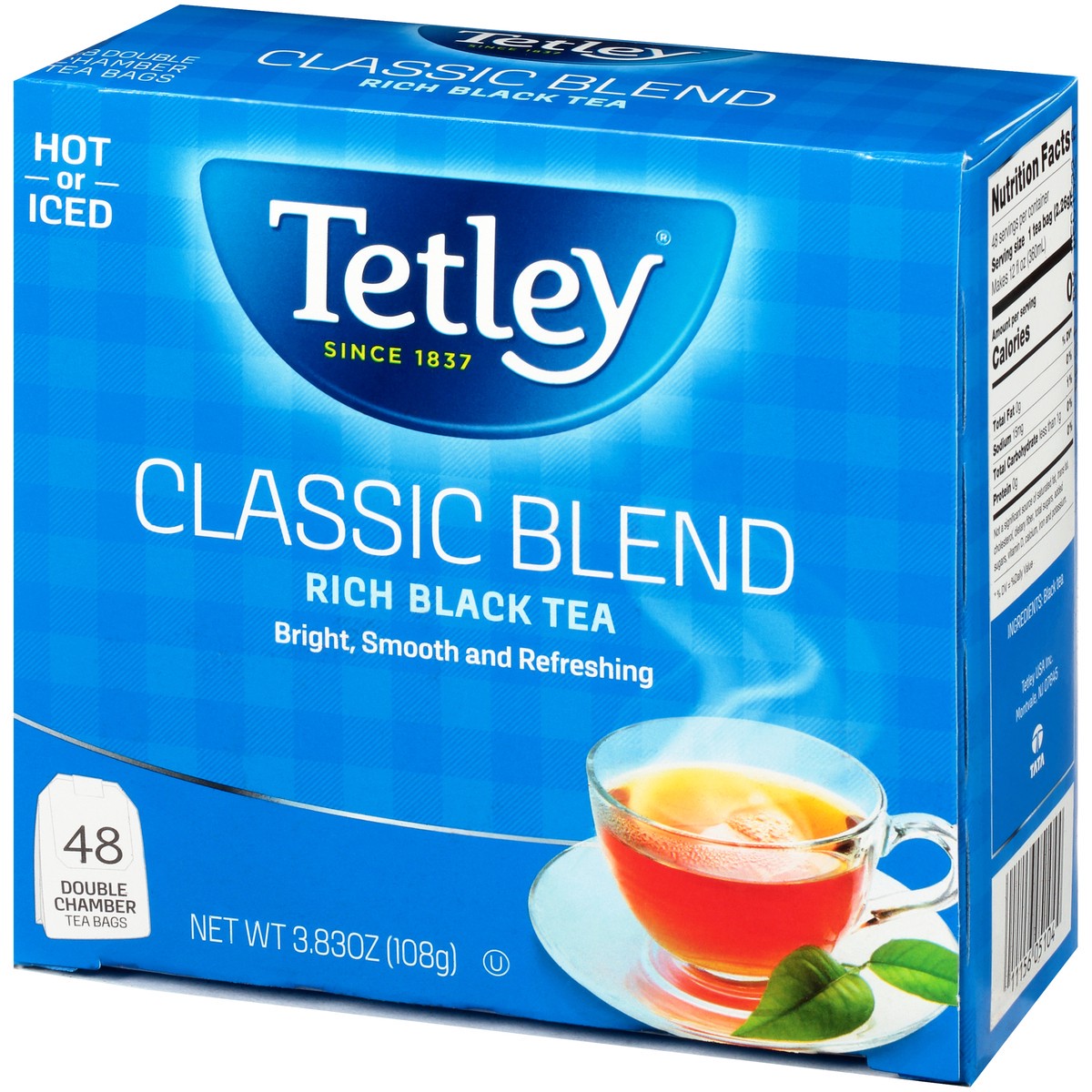 slide 4 of 14, Tetley Classic Blend Rich Black Tea Bags 48 ct Box, 3.83 oz