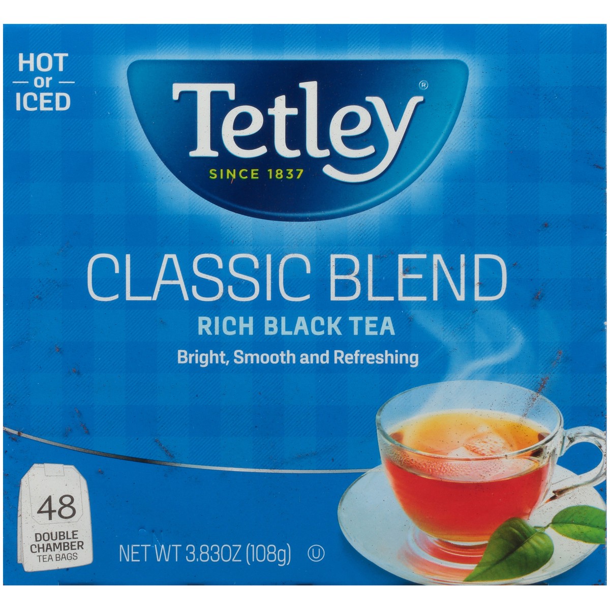 slide 1 of 14, Tetley Classic Blend Rich Black Tea Bags - 3.83 oz, 3.83 oz
