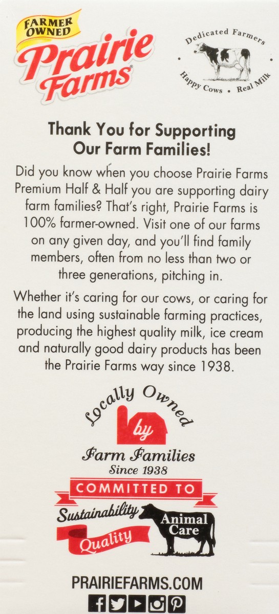 slide 7 of 13, Prairie Farms Premium Half & Half 0.5 gl Carton, 1/2 gal