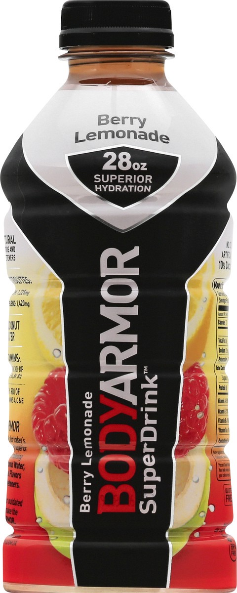 slide 1 of 10, BODYARMOR Berry Lemonade Super Drink - 28 oz, 28 oz