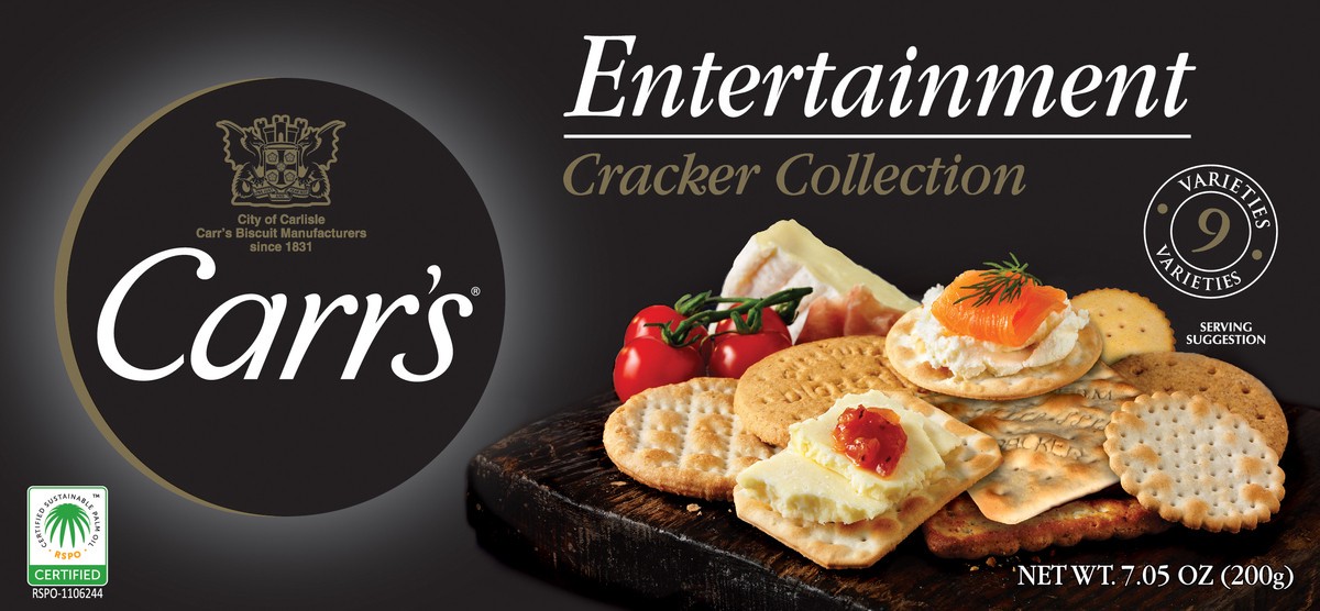 slide 6 of 6, Carr's Entertainment Crackers, Variety Pack, 7.05 oz, 7.05 oz