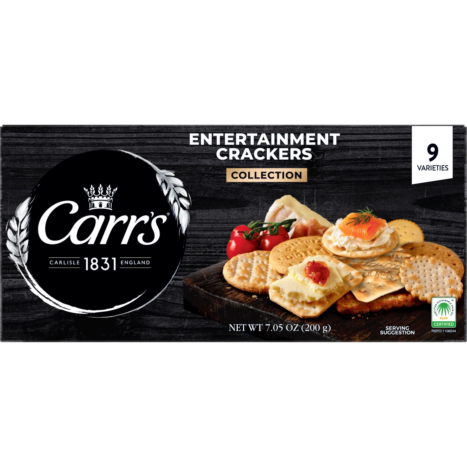 slide 1 of 6, Carr's Entertainment Crackers, Variety Pack, 7.05 oz, 7.05 oz